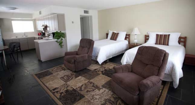Resort motel room